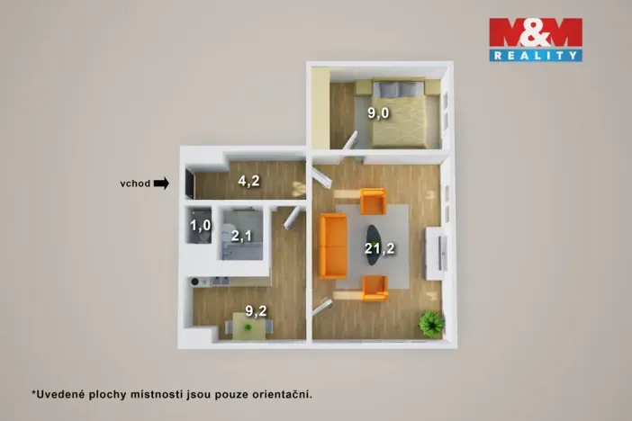 Prodej bytu 2+1, Teplice - Řetenice, Buzulucká, 47 m2