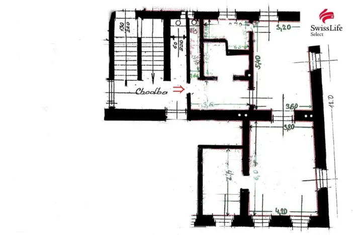 Pronájem bytu 2+1, Kácov, 70 m2