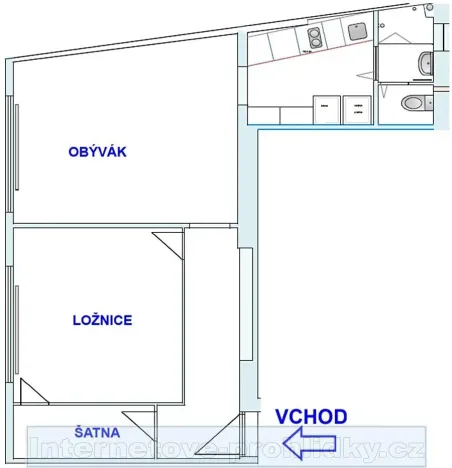 Pronájem bytu 2+1, Kladno, 59 m2