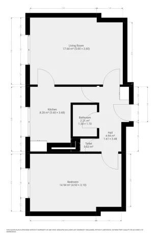 Pronájem bytu 2+1, Praha - Letňany, Dudkova, 53 m2