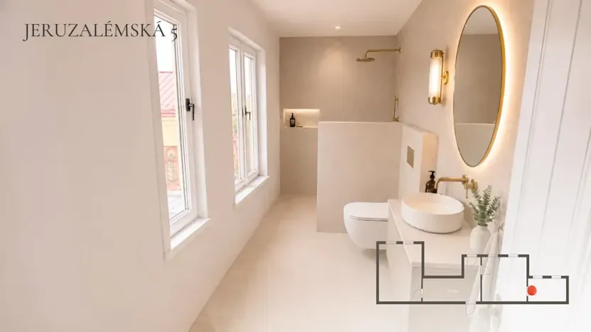 Prodej bytu 2+kk, Praha - Nové Město, Jeruzalémská, 43 m2
