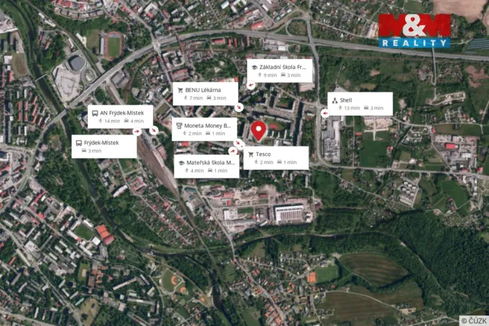 Prodej bytu 3+1, Frýdek-Místek - Frýdek, M. Chasáka, 74 m2