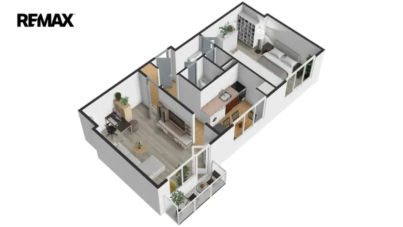 Pronájem bytu 2+1, Praha - Letňany, Vítkovická, 52 m2