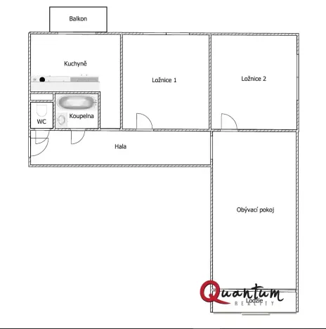 Pronájem bytu 3+1, Praha - Braník, Žalmanova, 74 m2