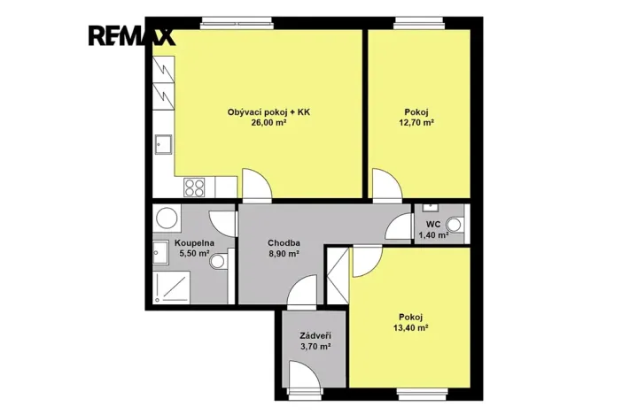 Prodej bytu 3+kk, Poděbrady, Slunečná, 78 m2