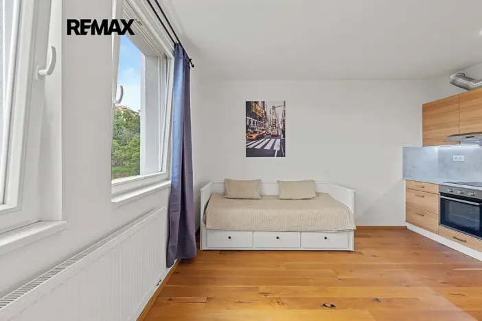 Pronájem bytu 1+kk, Praha - Vinohrady, Perucká, 27 m2