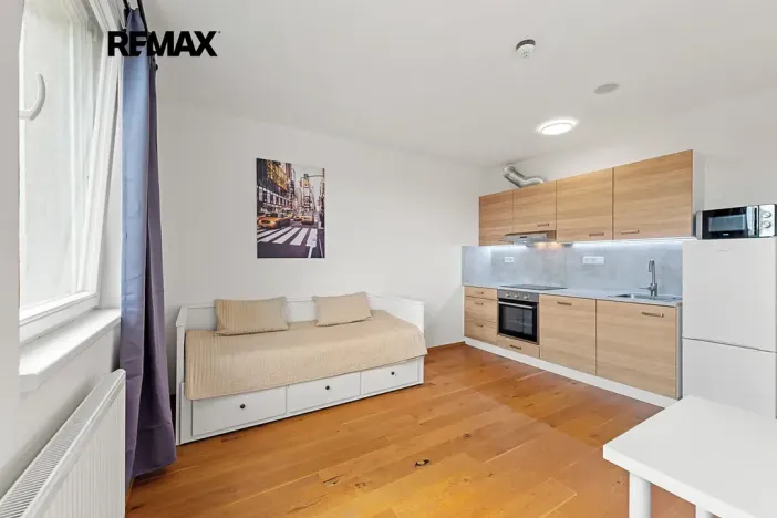 Pronájem bytu 1+kk, Praha - Vinohrady, Perucká, 27 m2