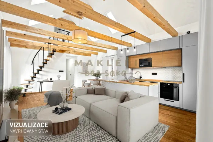 Prodej atypického bytu, Praha, Elišky Přemyslovny, 81 m2