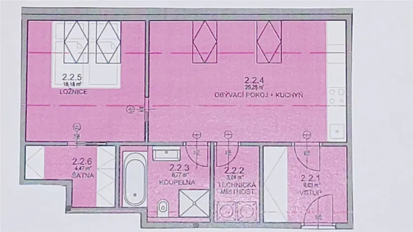 Pronájem bytu 2+kk, Květnice, Do Průhonu, 62 m2