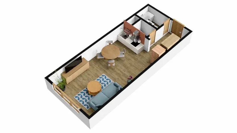 Prodej bytu 1+kk, Tábor, Havanská, 30 m2