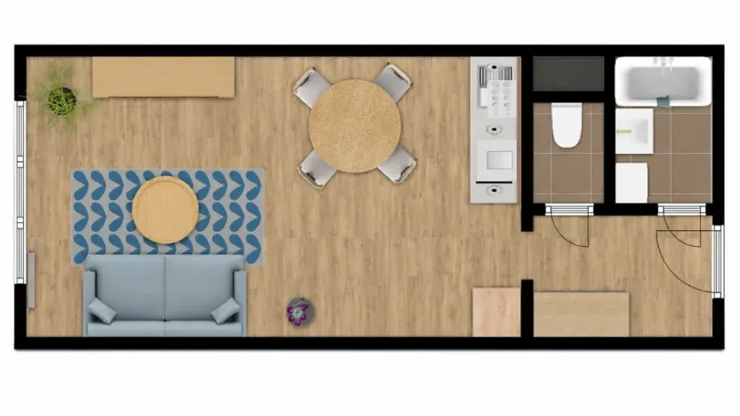 Prodej bytu 1+kk, Tábor, Havanská, 30 m2