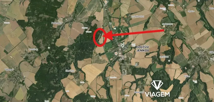 Prodej podílu pole, Golčův Jeníkov, 860 m2