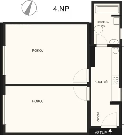 Prodej bytu 2+kk, Trutnov - Horní Předměstí, Švábenicova, 56 m2