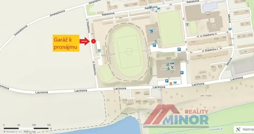 Pronájem garáže, Slaný, Rabasova, 20 m2