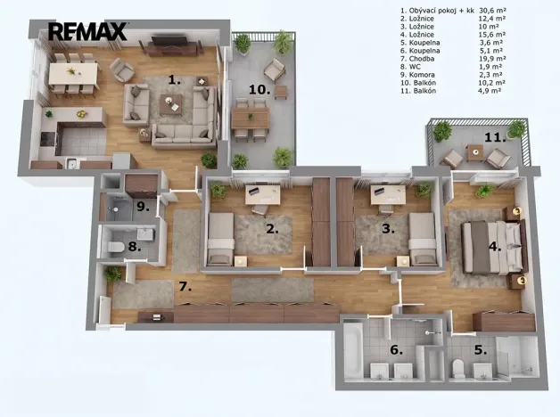 Prodej bytu 4+kk, Praha - Dolní Měcholupy, Kryšpínova, 107 m2
