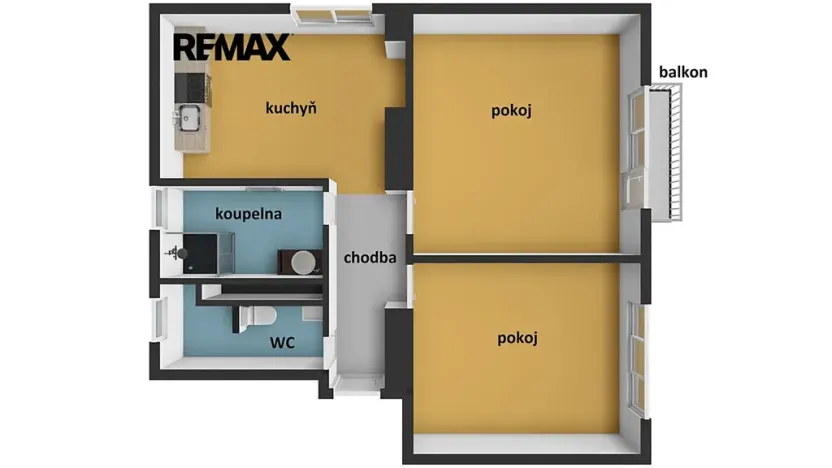 Pronájem bytu 3+kk, Vroutek, Nádražní, 60 m2