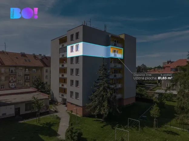 Prodej bytu 3+1, Opava, Palackého, 81 m2
