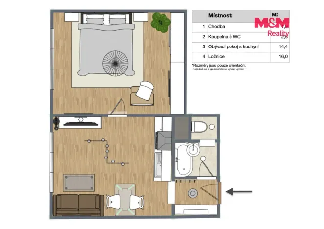 Prodej bytu 1+1, Karlovy Vary, Chomutovská, 35 m2