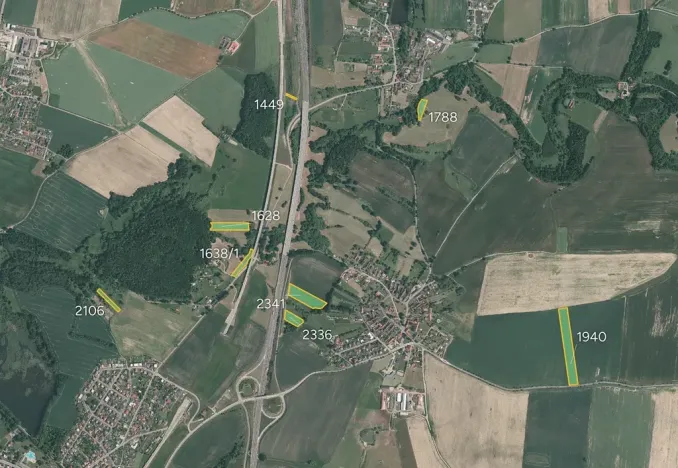 Prodej pole, Zvěrotice, 43682 m2