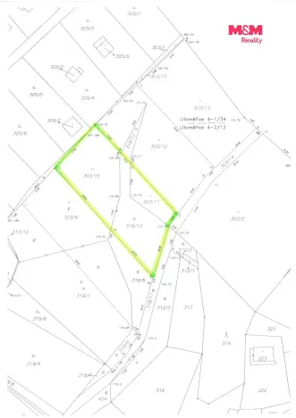 Prodej zahrady, Ústí nad Labem - Církvice, 1126 m2