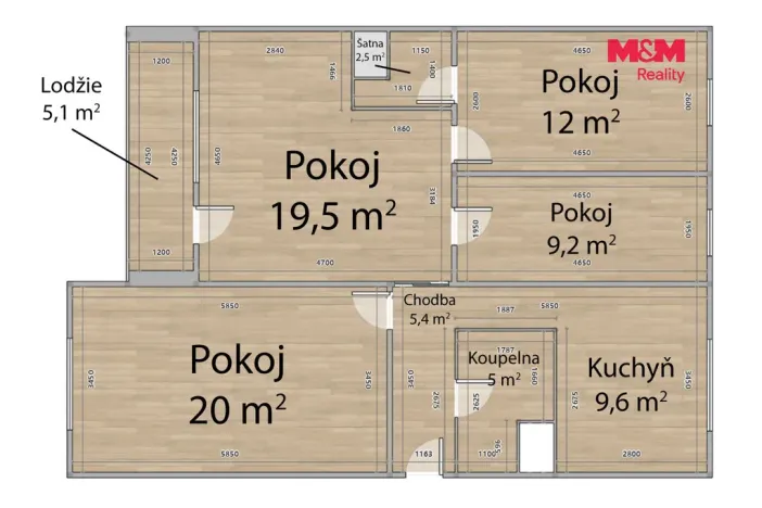 Prodej bytu 4+1, Plzeň - Bolevec, Žlutická, 82 m2