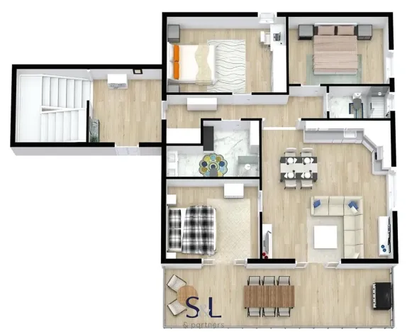 Prodej bytu 3+kk, Zaton, Chorvatsko, 92 m2