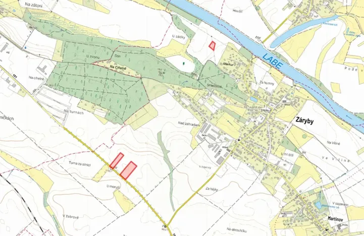 Prodej pole, Záryby, 16786 m2
