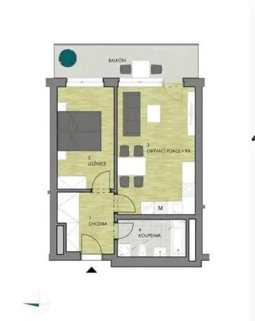Prodej bytu 2+kk, Praha - Hloubětín, Lehovecká, 49 m2