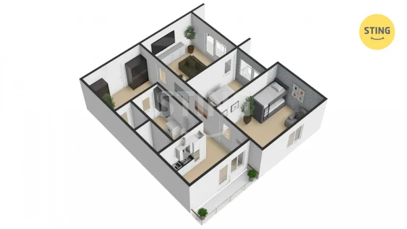 Prodej bytu 3+1, Přerov, Budovatelů, 64 m2