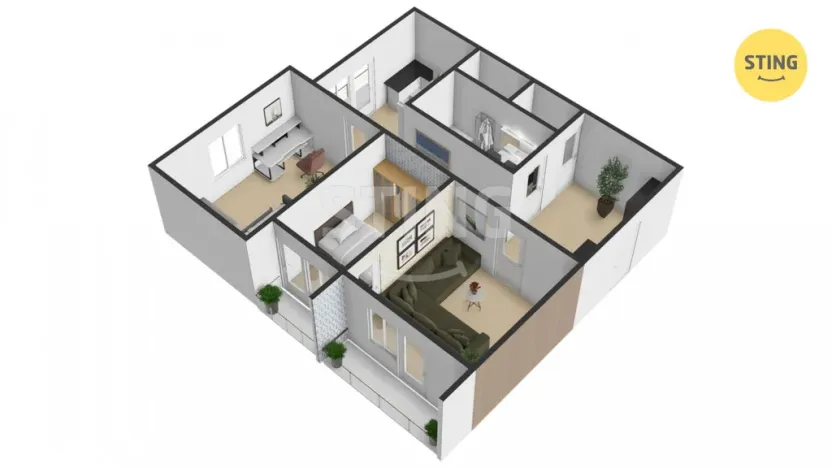 Prodej bytu 3+1, Přerov, Budovatelů, 64 m2