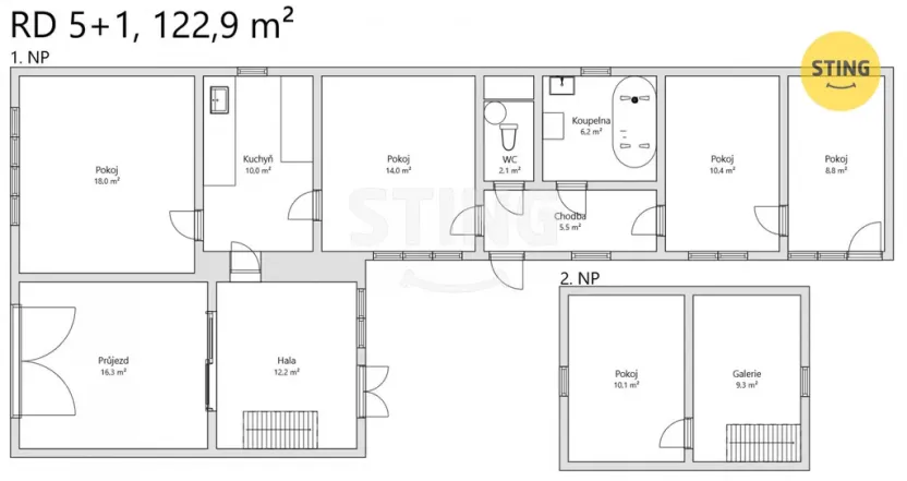 Prodej chalupy, Louka, 90 m2