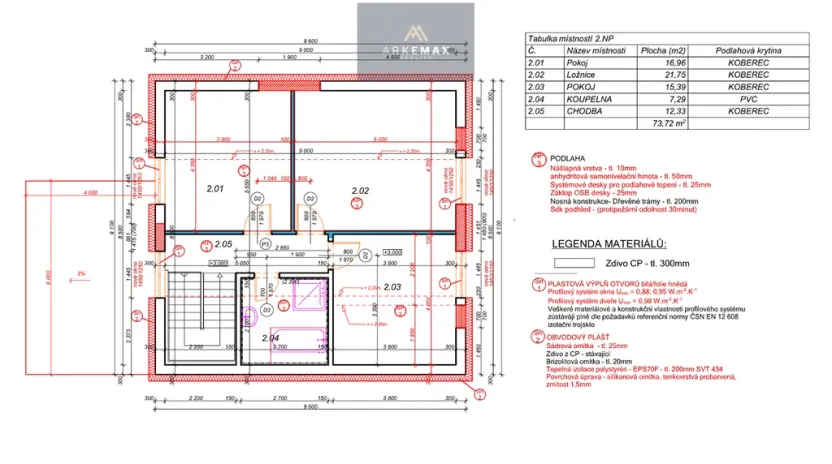 Pronájem rodinného domu, Staříč, 240 m2