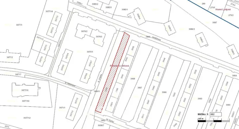 Prodej pozemku, Orlová - Poruba, A. Jiráska, 801 m2