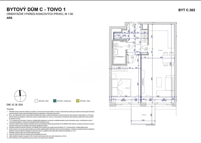 Pronájem bytu 2+kk, Praha - Chodov, Kárníkova, 52 m2