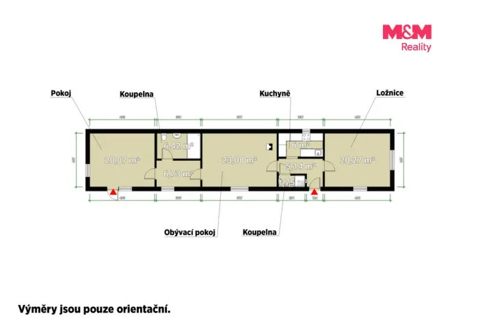 Prodej rodinného domu, Lety, 89 m2