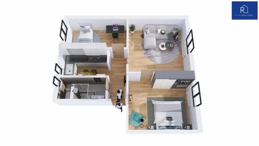 Prodej bytu 3+kk, Uničov, Hrubého, 61 m2
