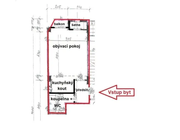 Pronájem bytu 1+kk, Praha - Vršovice, Tolstého, 31 m2