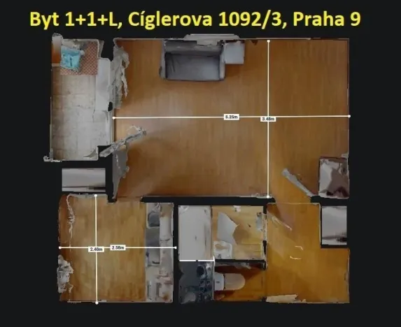 Prodej bytu 1+1, Praha - Černý Most, Cíglerova, 35 m2