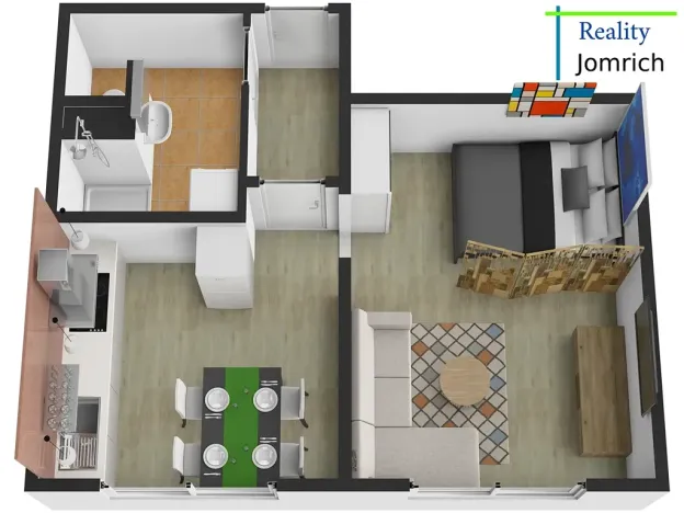 Pronájem bytu 1+1, Chrastava, Střelecký vrch, 36 m2