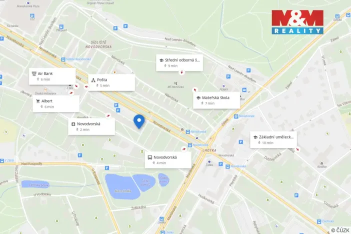 Prodej bytu 3+kk, Praha - Lhotka, Novodvorská, 67 m2