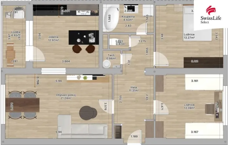 Prodej bytu 3+1, Jablonec nad Jizerou, 98 m2