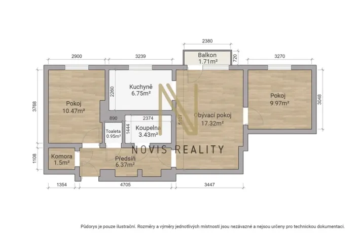 Prodej bytu 3+1, Černošín, Javorová, 68 m2