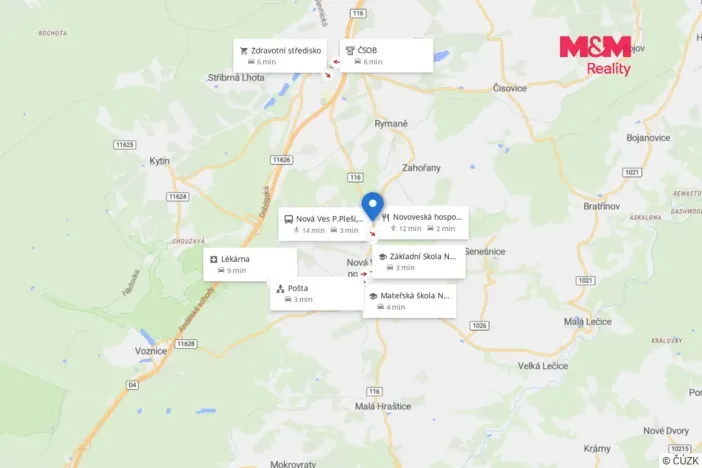 Prodej rodinného domu, Nová Ves pod Pleší, K Rondelu, 121 m2
