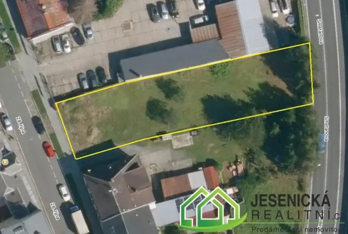 Prodej pozemku pro bydlení, Jeseník, 28. října, 1071 m2