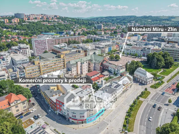 Prodej obchodního prostoru, Zlín, třída Tomáše Bati, 247 m2