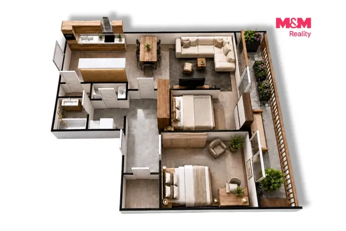Prodej bytu 2+kk, Čáslav - Čáslav-Nové Město, Potoční, 80 m2