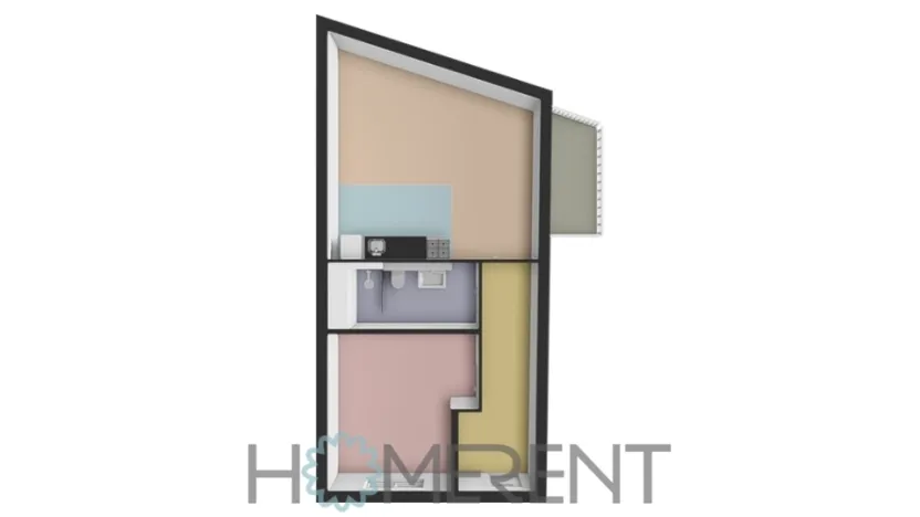 Pronájem bytu 2+kk, Praha, Vyšehradská, 53 m2
