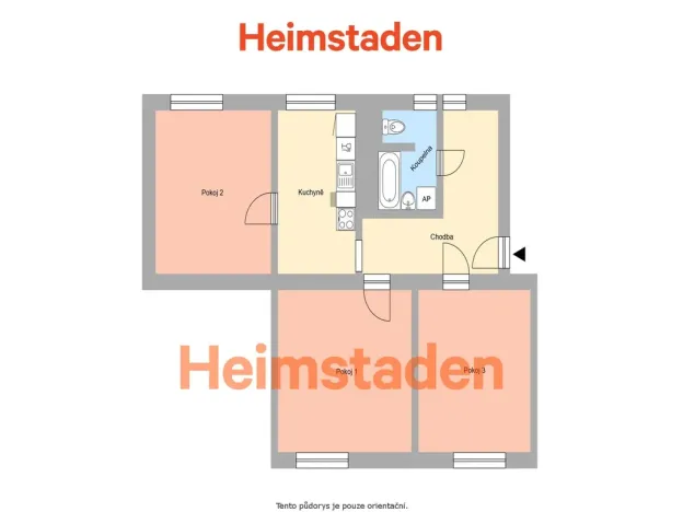 Pronájem bytu 3+1, Havířov-Město, Hybešova, 69 m2