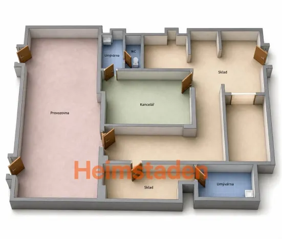 Pronájem kanceláře, Havířov-Šumbark, nám. T. G. Masaryka, 120 m2