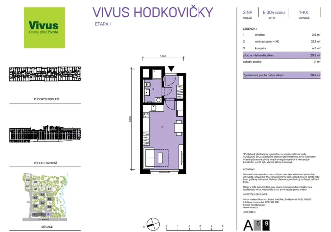 Prodej bytu 1+kk, Praha, Modřanská, 30 m2